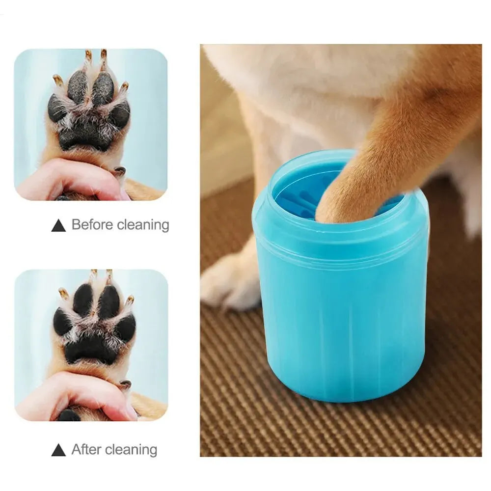1 coupe de nettoyage de pattes pour animaux de compagnie et outil de lavage de pattes pour chiens