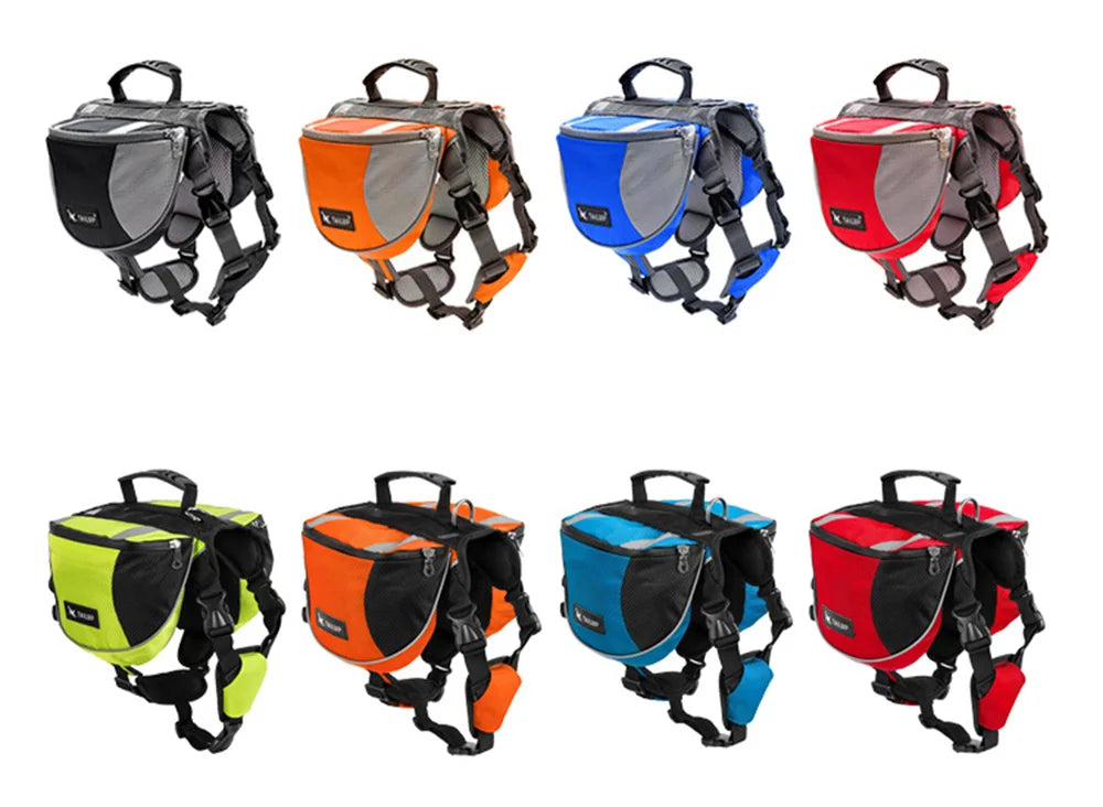 Reflective Dog Weight Training Harness Vest with Storage Pockets