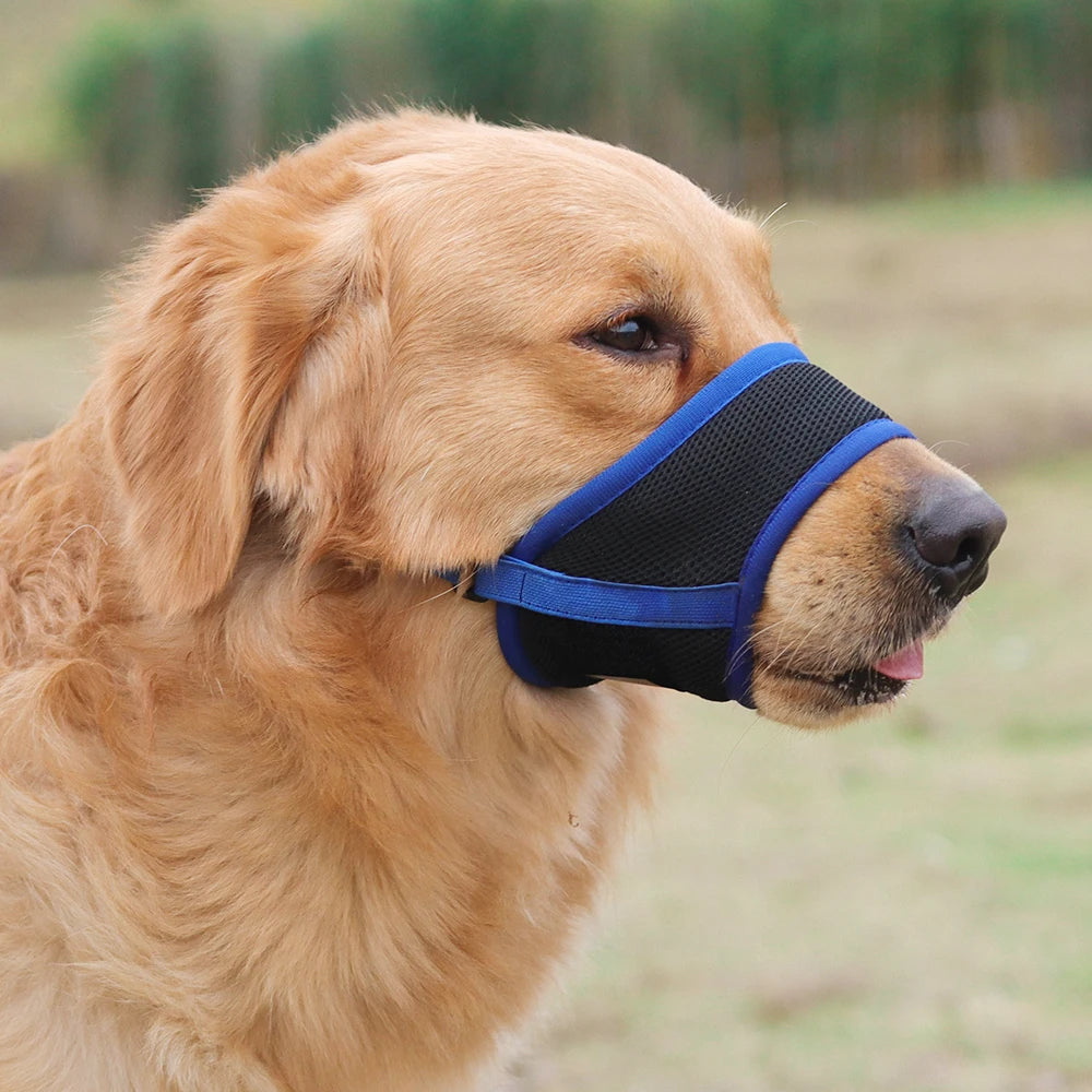Adjustable Breathable Mesh Dog Muzzle