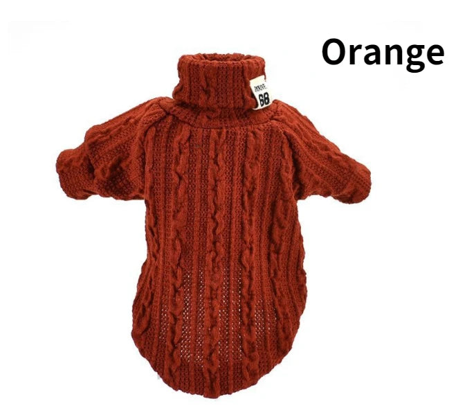 Knitted Turtleneck Dog Sweater
