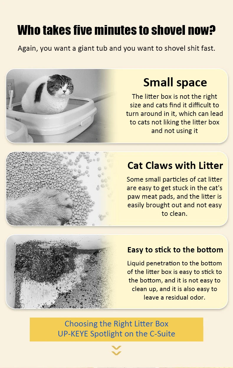Extra Large Semi-Enclosed Cat Litter Box — Splash-Proof, Easy-Clean, Multi-Cat