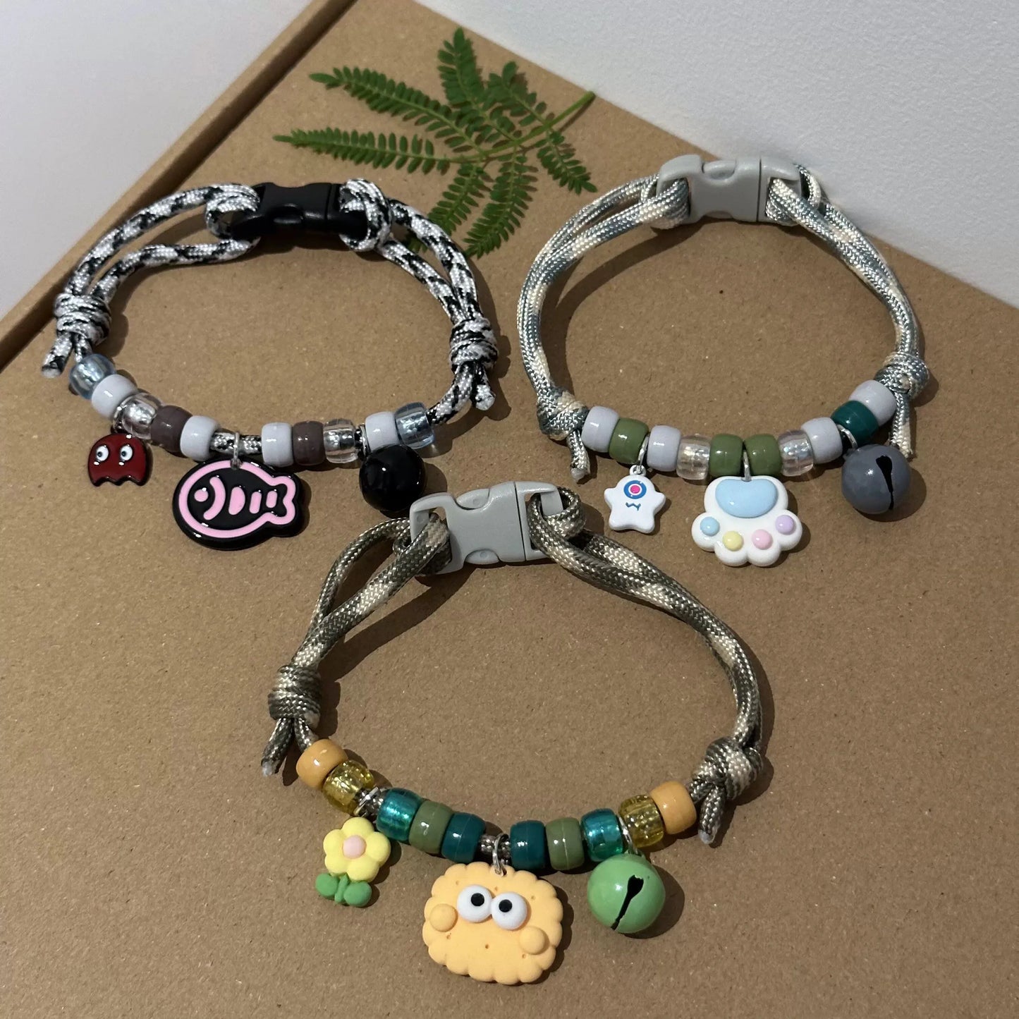 Adjustable Braided Cat Collar with Bell