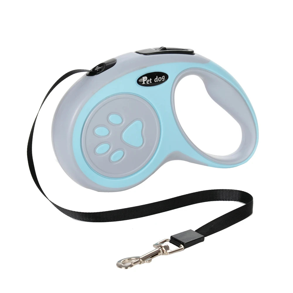 Retractable Dog Leash with One-Button Lock