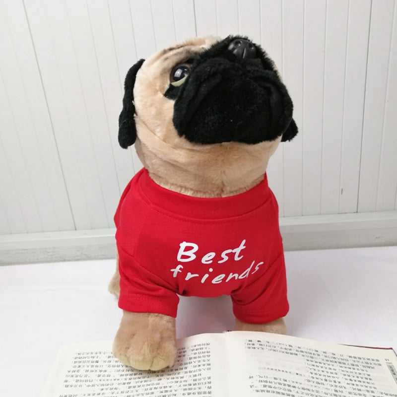 Round Neck T-Shirt Vest for Dogs — 7 Colours, S to XXL