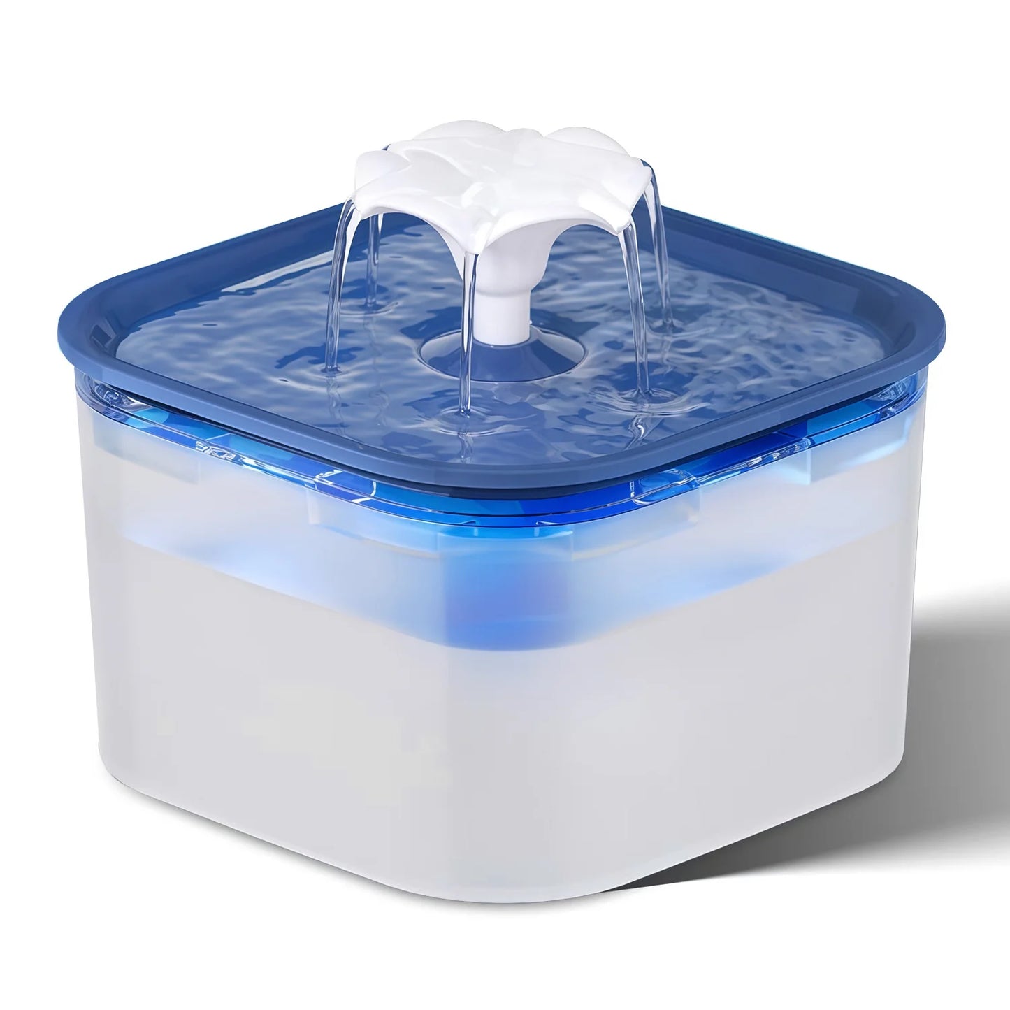 Fontaine à eau pour animaux de compagnie de 2,6 litres avec pompe à eau filtrée silencieuse, distributeur d'eau pour chats, chiens et animaux de compagnie d'intérieur
