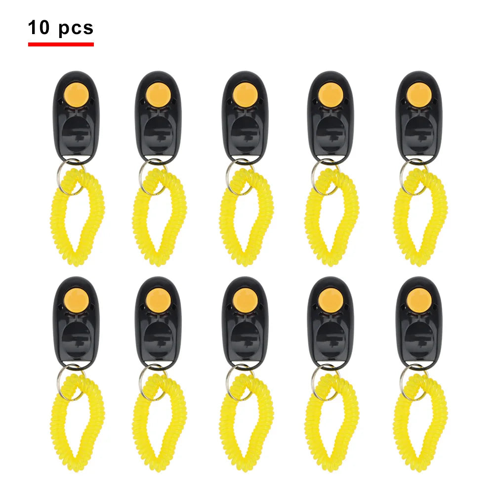 Pet Training Clicker with Wrist Strap (10 Pack)