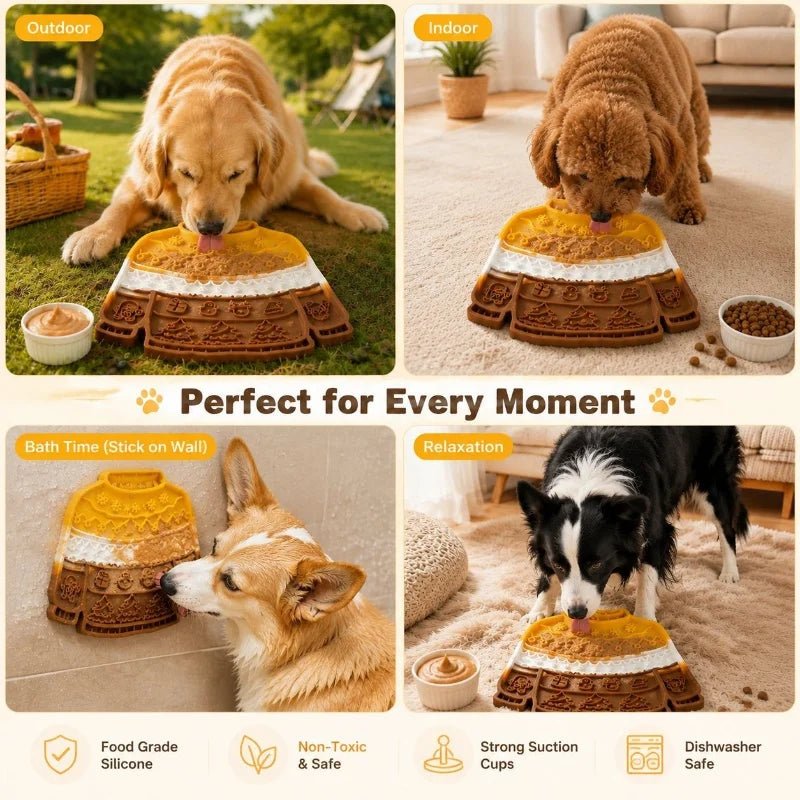 Christmas Silicone Lick Mat for Dogs & Cats