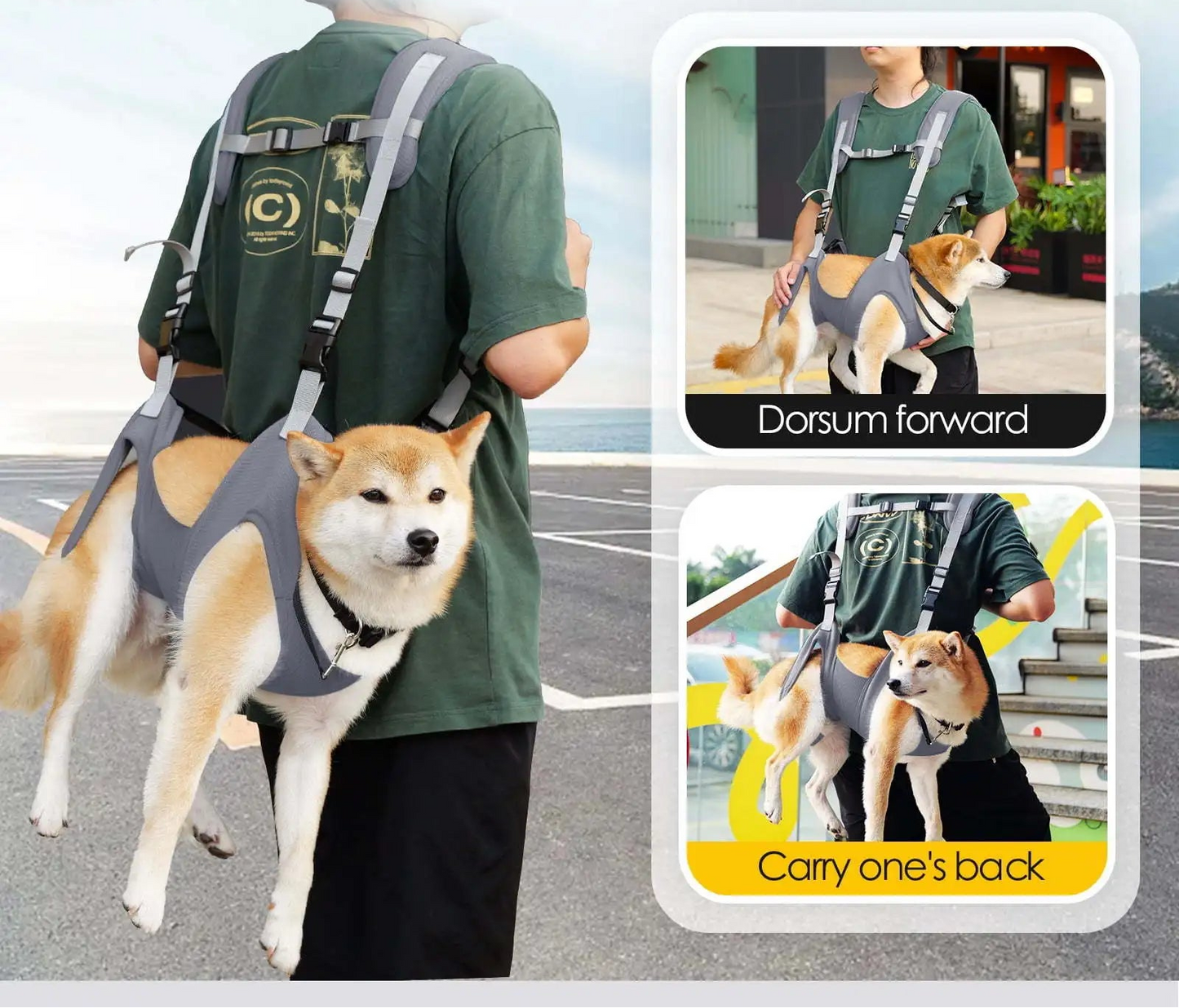 Breathable Pet Carrier Backpack - Adjustable Design for Small to Medium Dogs