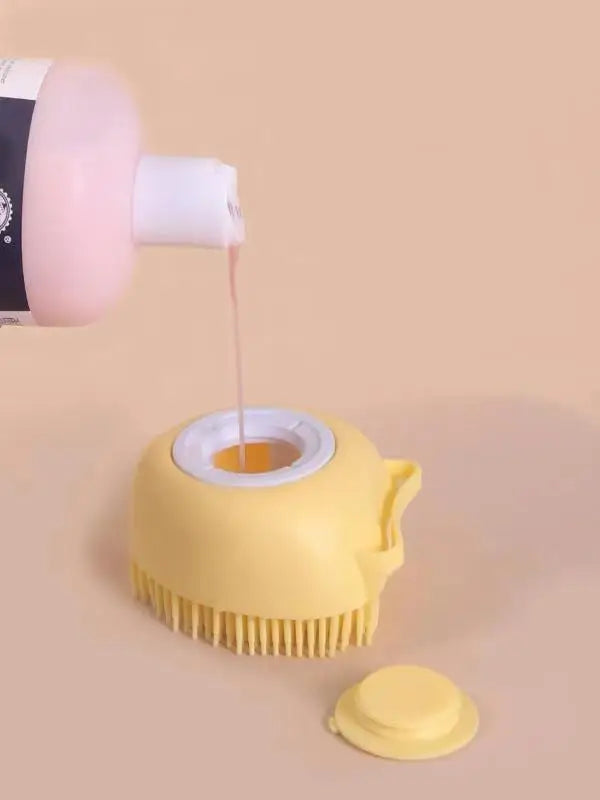 Silicone Pet Bath Brush - Massage Grooming Comb for Dogs and Cats