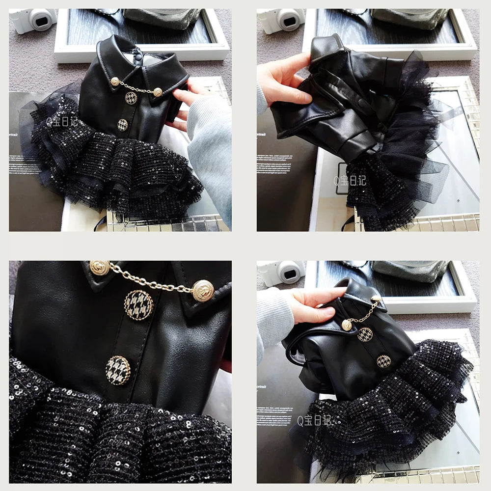 Sequin & Lace Pet Dress