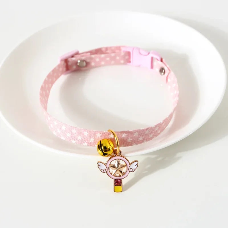 Fruity Avocado Pendant Collar with Bell for Small Dogs and Cats
