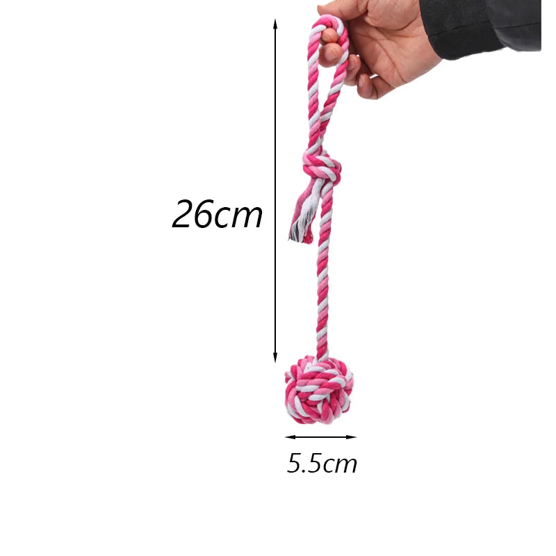 Puppy Dog Chew Toys Ropes Bite-resistant Molar Stick for Small Dogs Chihuahua French Bulldog Cleaning Teeth Toy Pet Accessories