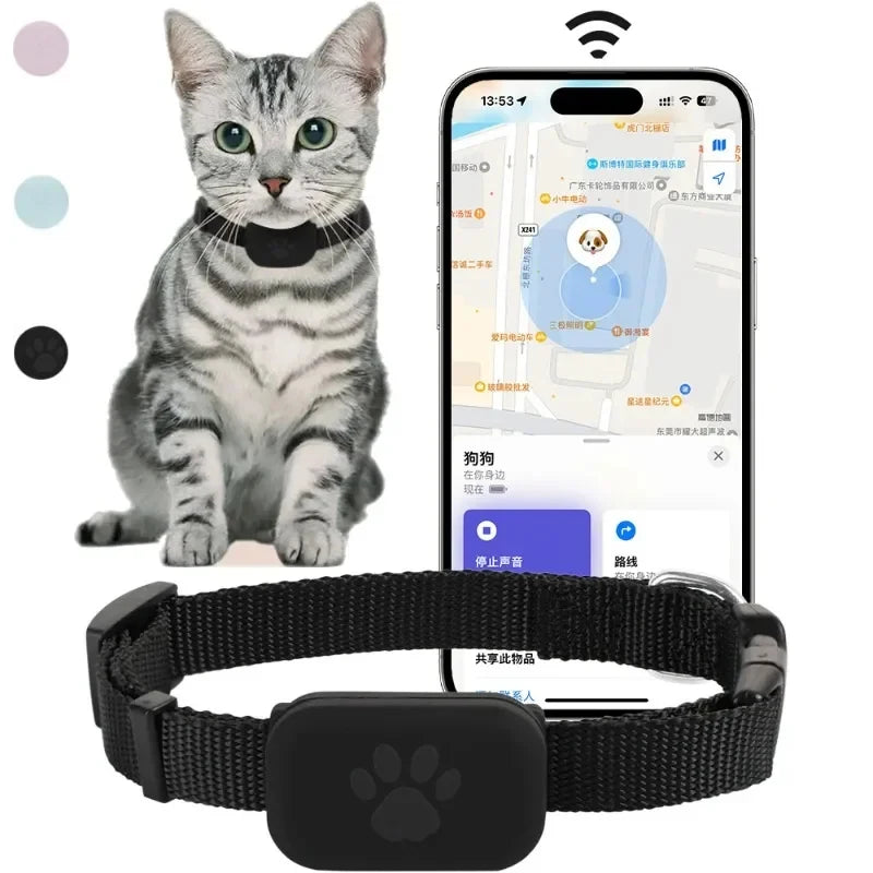 Apple Find My Mini Pet Collar Tracker — 90dB Alert for Cats & Dogs