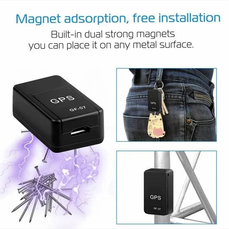 GF07 Magnetic Mini GPS Tracker for Vehicles, Pets & Personal Use