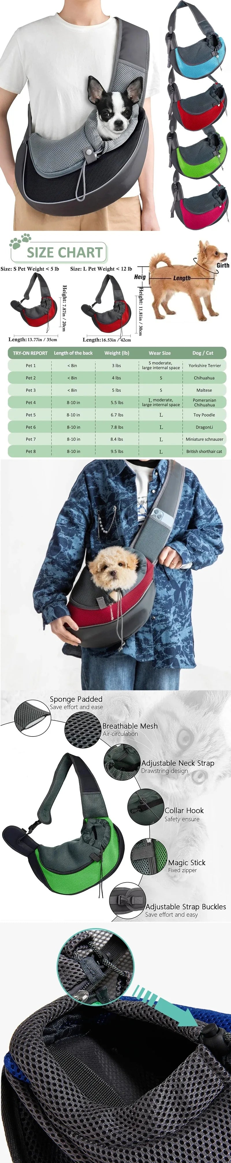 Sac à dos de transport pour animaux de compagnie - Panier de transport pour chiens et chats