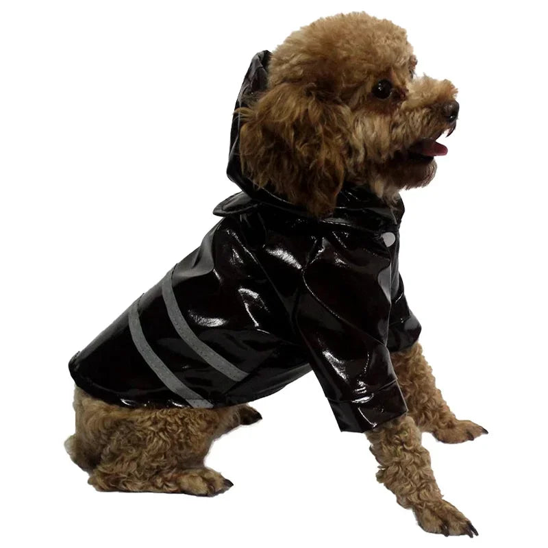 Imperméable réfléchissant pour chien | Cape Poncho coupe-vent pour petits chiens et chats