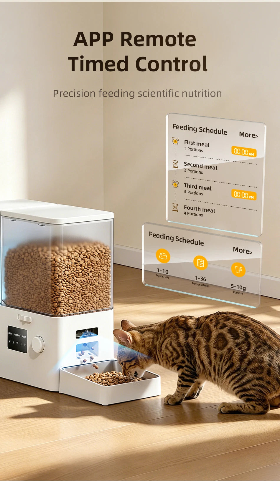 2-in-1 Automatic Pet Feeder & Gravity Water Fountain with Camera