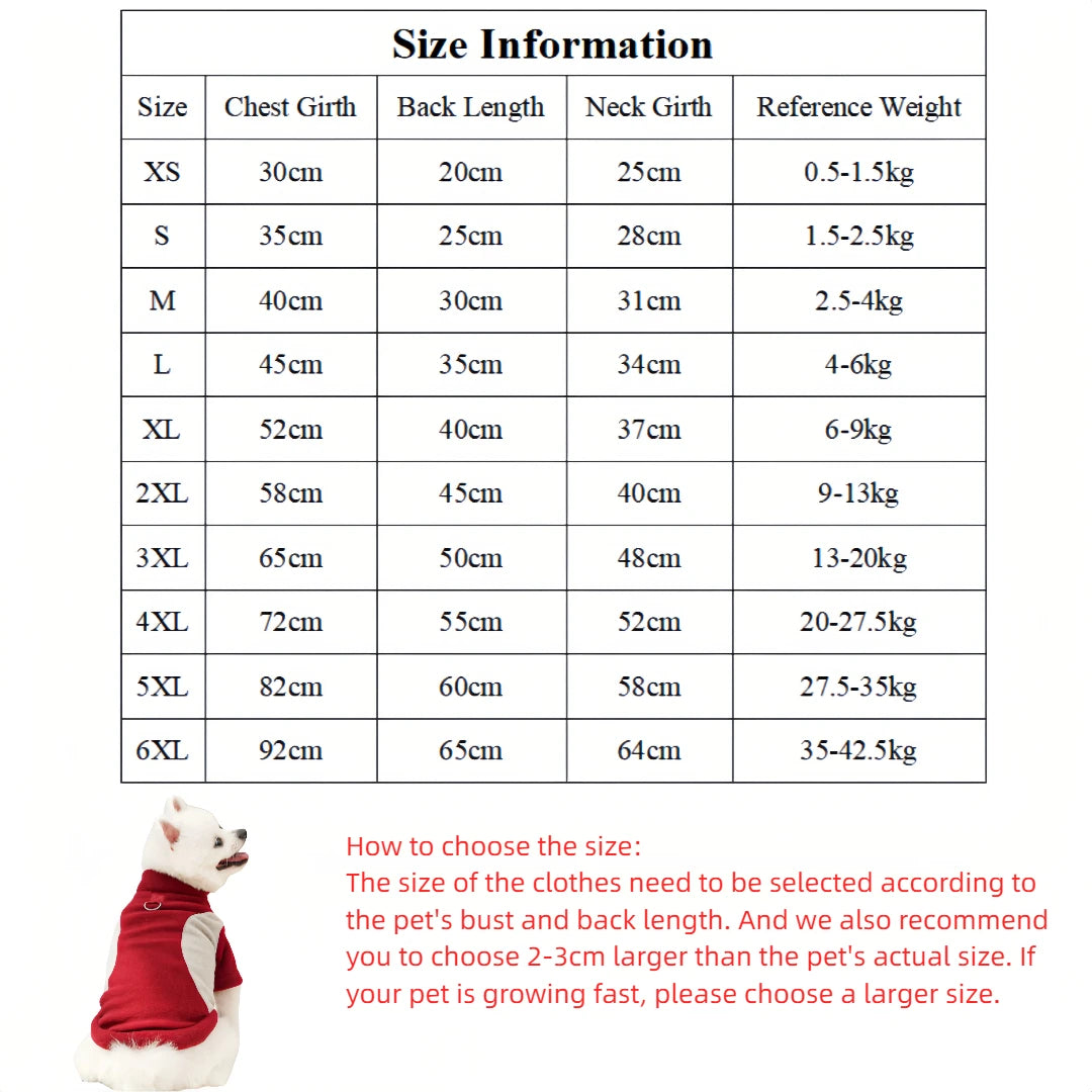 Soft Fleece Dog Hoodie & Warm Winter Coat