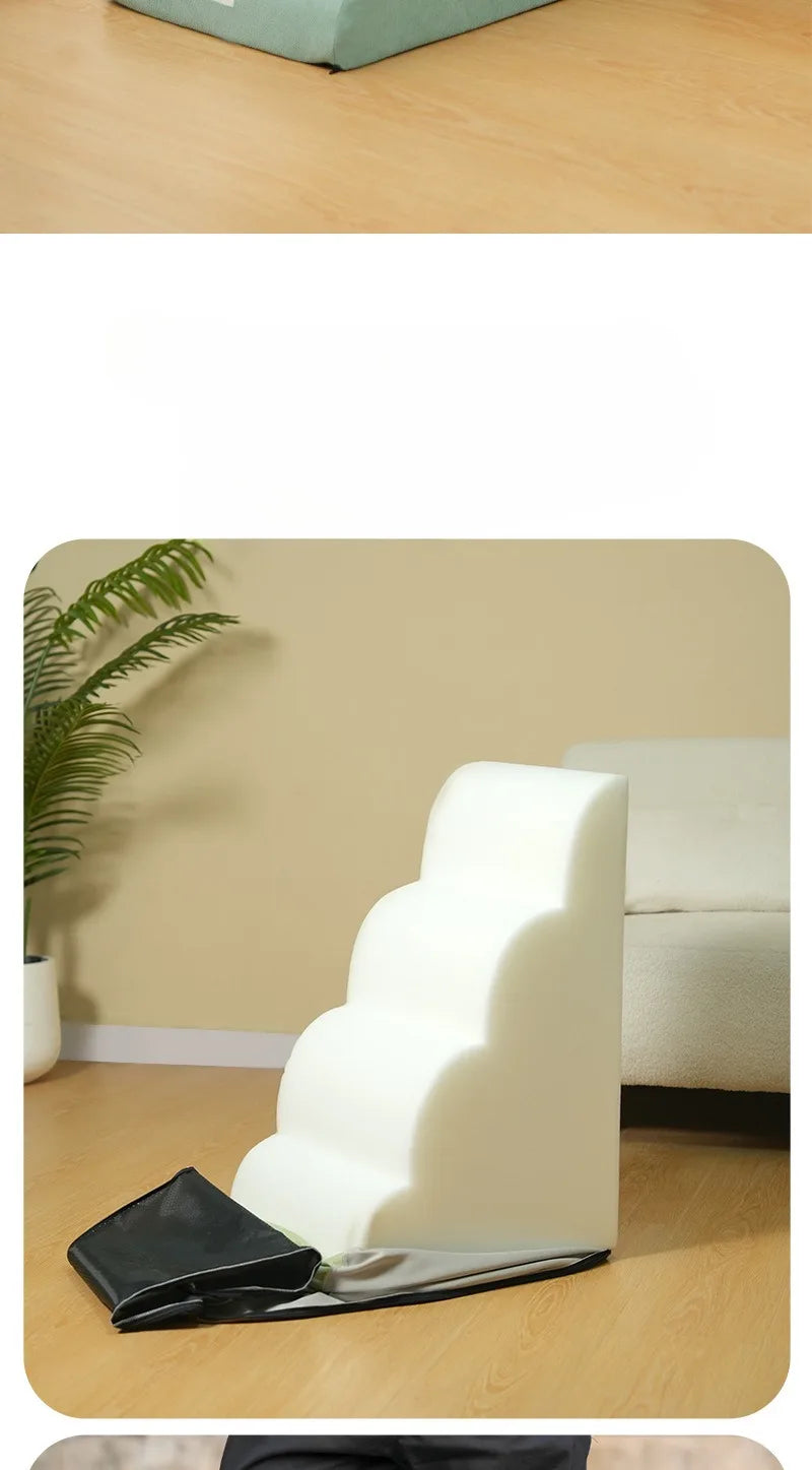 Memory Foam Pet Ramp Stairs for Dogs & Cats – Removable Washable Cover, 2, 3 & 4 Step Options