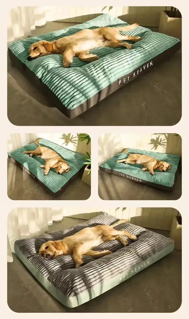 Corduroy Dog Bed Mat – Thick Washable Sofa Pad for Medium & Large Dogs