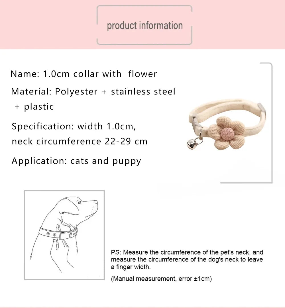 Joli Collier et Laisse pour Chat - Harnais et Accessoires Réglables pour Chaton