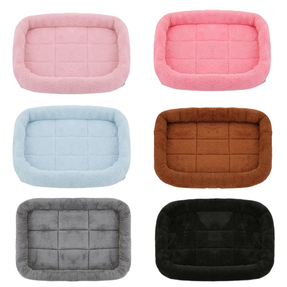 Soft Plush Pet Bed Mat – Calming Cushion for Cats & Dogs, S to XXL