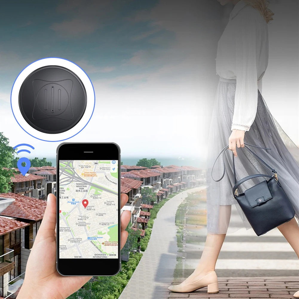 Mini GPS Tracker with Magnetic Mount | Anti-Loss Locator for Pets, Kids & Valuables