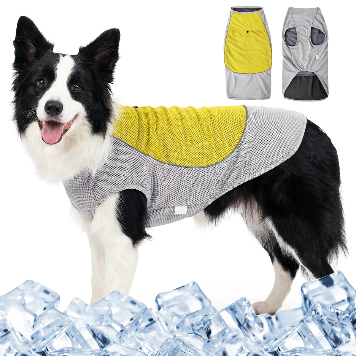Breathable Dog Cooling Vest with Ice Pack Pocket — Heatstroke Prevention