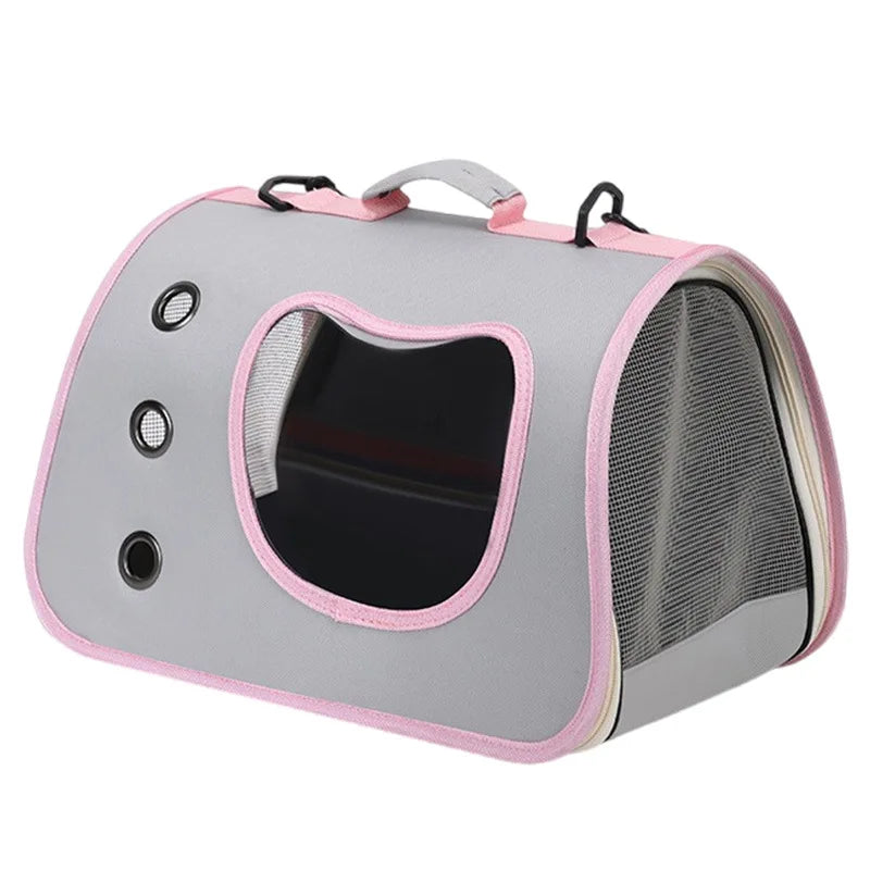 Portable Foldable Pet Carrier Backpack for Small Dogs & Cats — Lightweight & Breathable Travel Bag