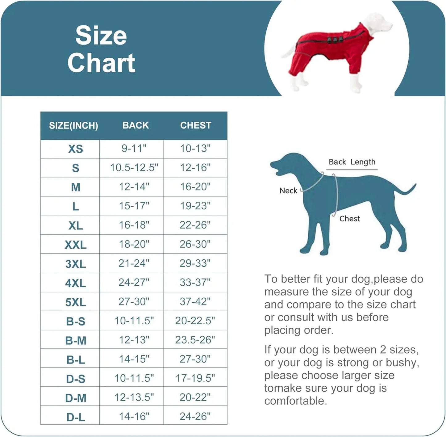 Waterproof Dog Raincoat - Lightweight Reflective Safety Vest for All Dog Sizes