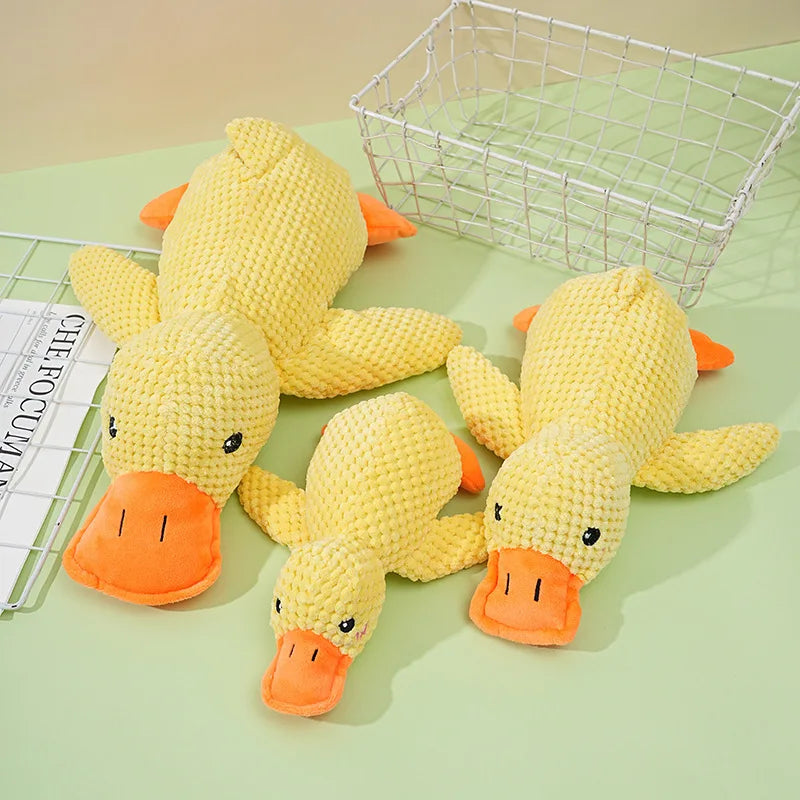 Plush Duck Dog Toy with Sound