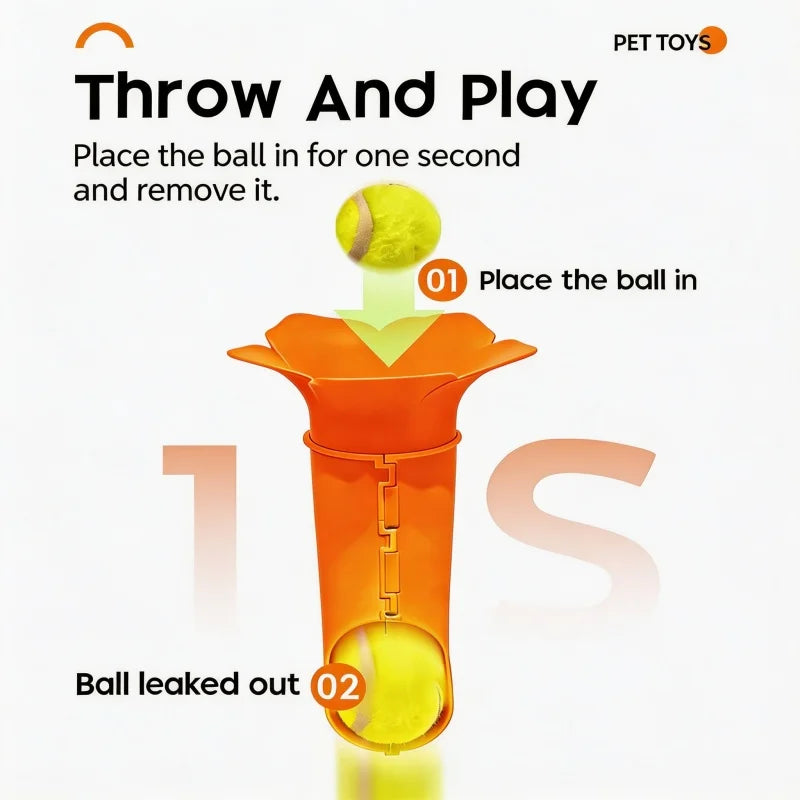 Clamp-Mounted Dog Ball Trainer