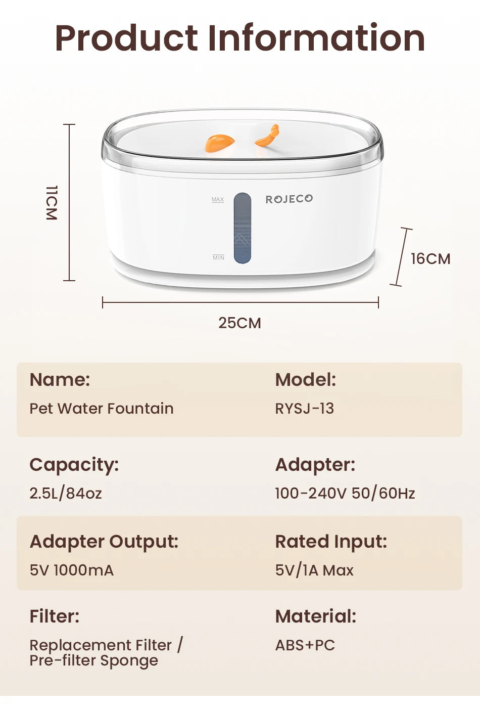 Automatic Wireless Dual-Flow Pet Water Fountain for Cats & Dogs