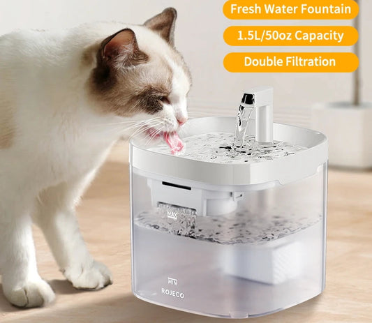Smart Cat Water Fountain - Automatic Pet Dispenser with Filtration System