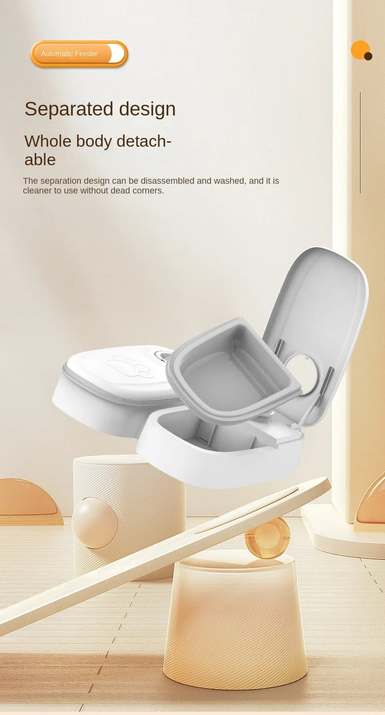 Single-Meal Automatic Pet Feeder with Timer & Cooling Pack