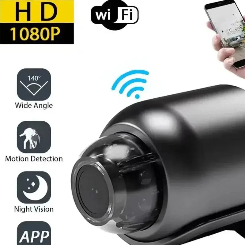 X5 1080P WiFi Mini Camera with Motion Detection Alerts & Night Vision