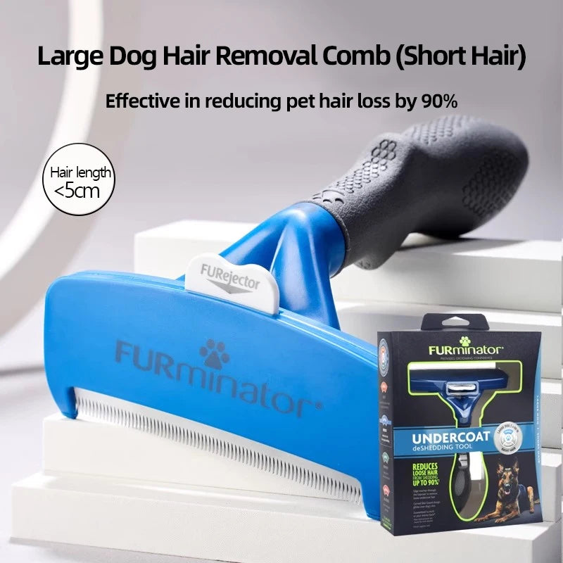 Pet Deshedding Grooming Brush for Dogs & Cats