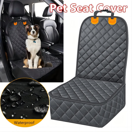 Waterproof Quilted Dog Front Seat Cover with Non-Slip Backing