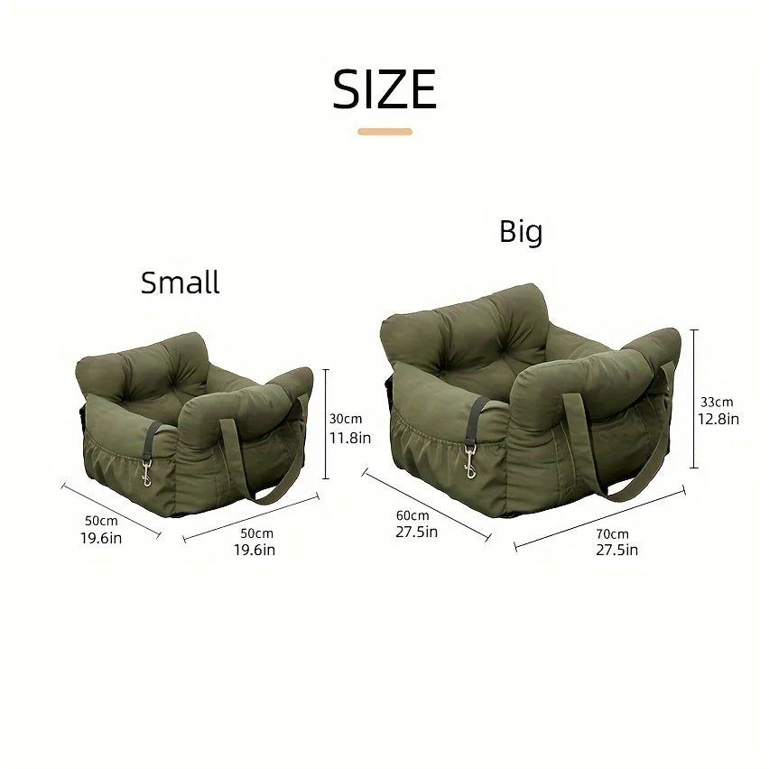 Washable Dog Car Travel Bed