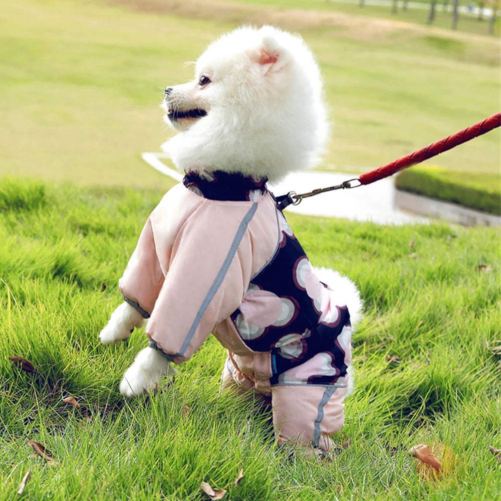 Thickened Reflective Winter Jumpsuit for Small Dogs