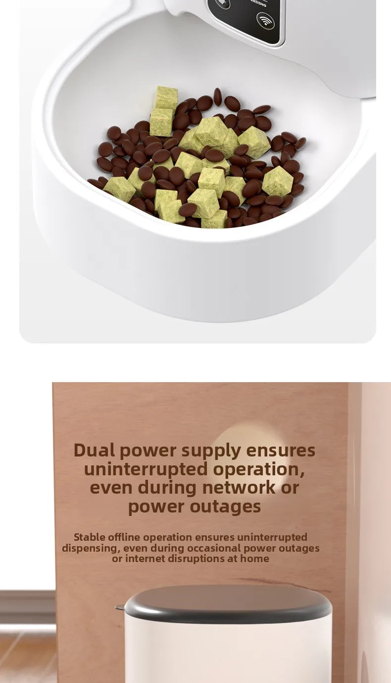 Smart WiFi Pet Feeder with HD Camera & Two-Way Intercom