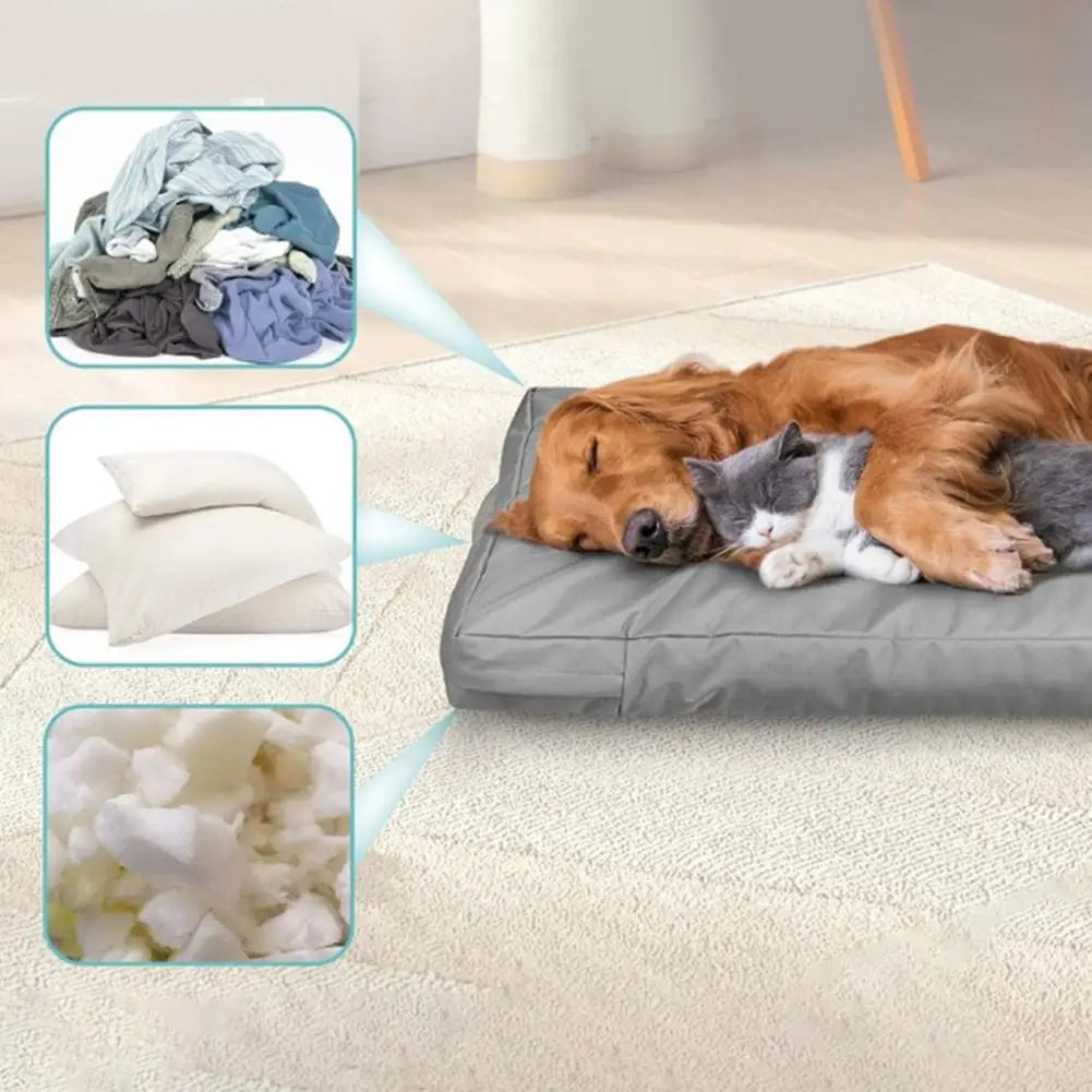 Waterproof Oxford Dog & Cat Bed Cover – Washable Replacement Cover