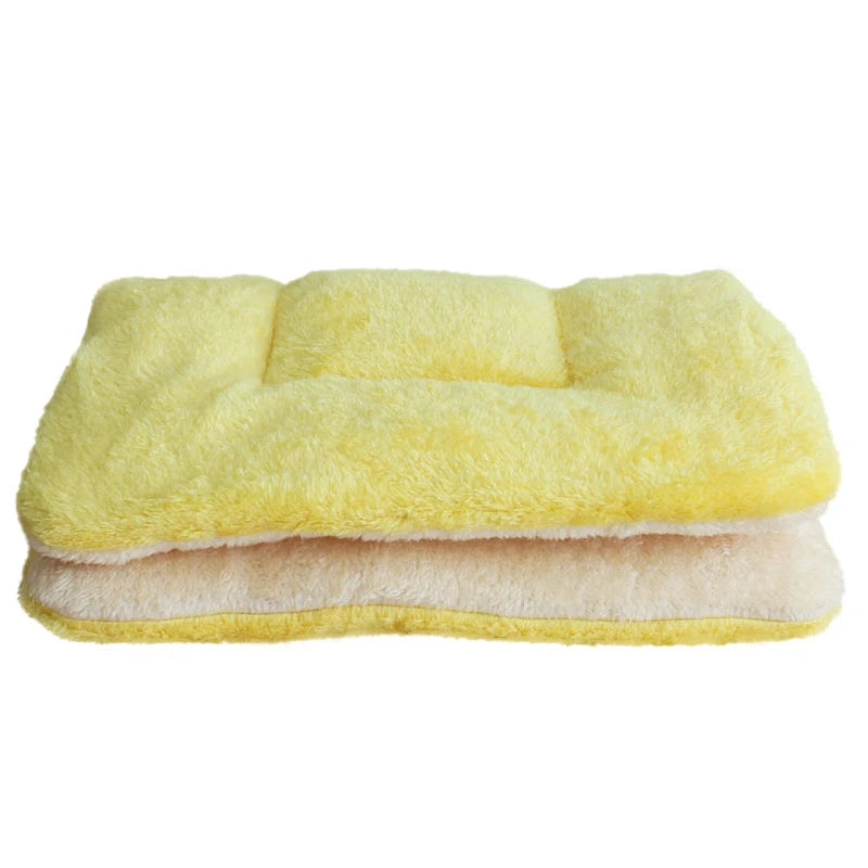 Thickened Fleece Pet Bed Mat – Washable Warm Blanket for Dogs & Cats