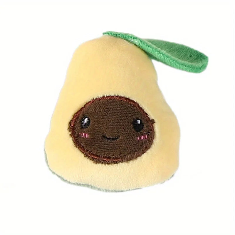 Fruit Shaped Plush Cat Kicker Toy with Catnip