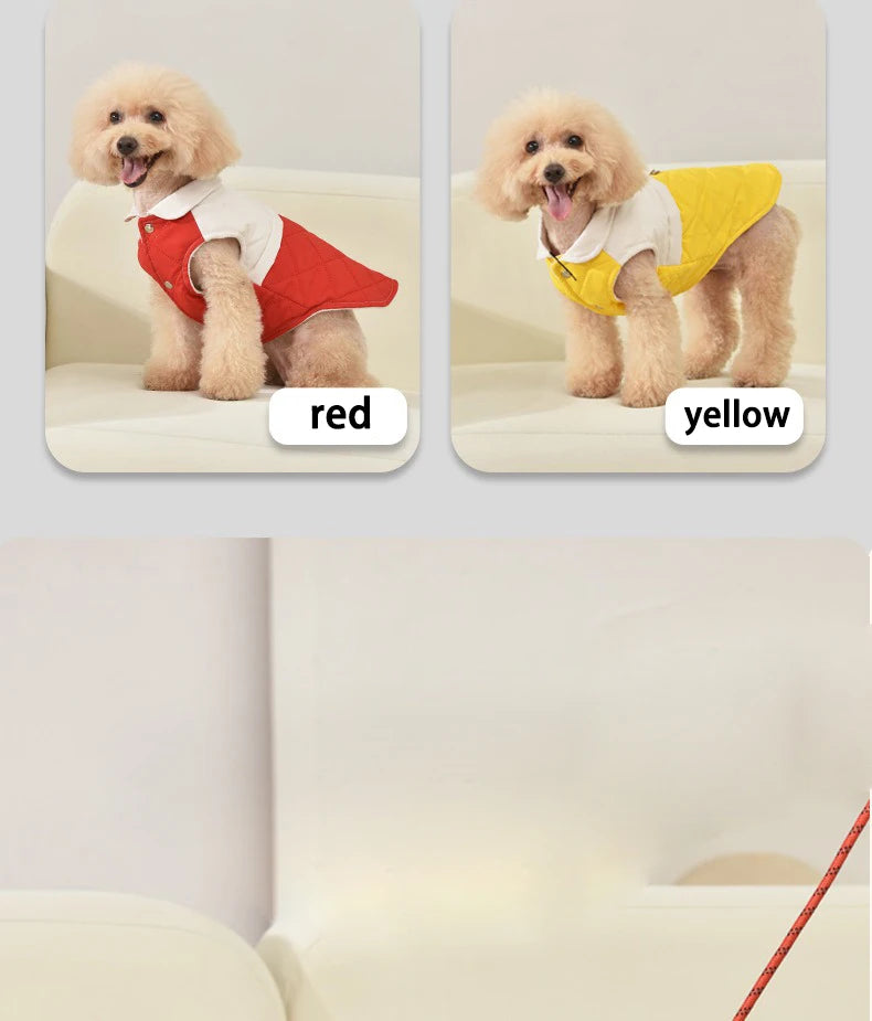 Warm Cotton Dog Coat Vest & Puppy Shirt