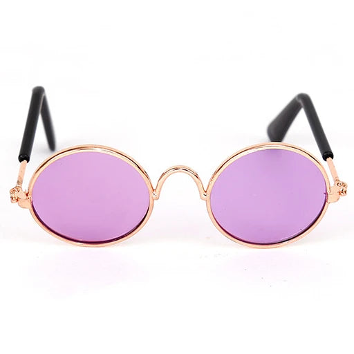 Vintage Round Pet Sunglasses for Cats & Small Dogs