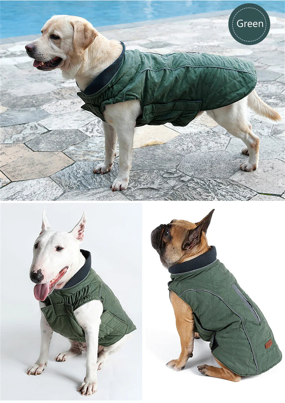 Warm Reflective Winter Jacket for Dogs — XS to 3XL