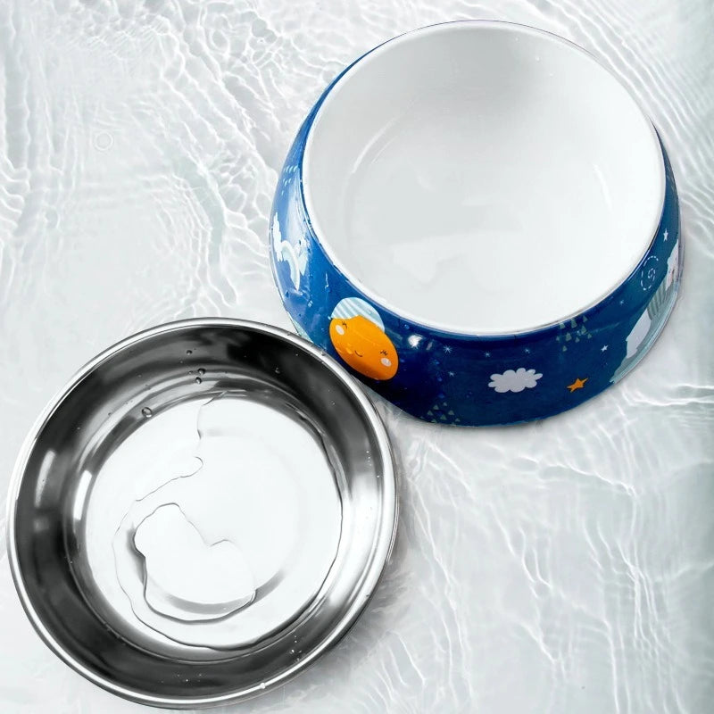 Gamelle antidérapante en acier inoxydable pour animaux de compagnie - Gamelle pour nourriture et eau