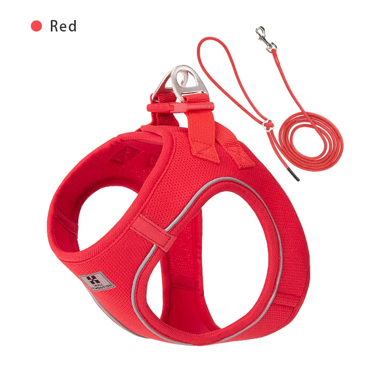 Reflective Dog & Cat Harness with Leash Set