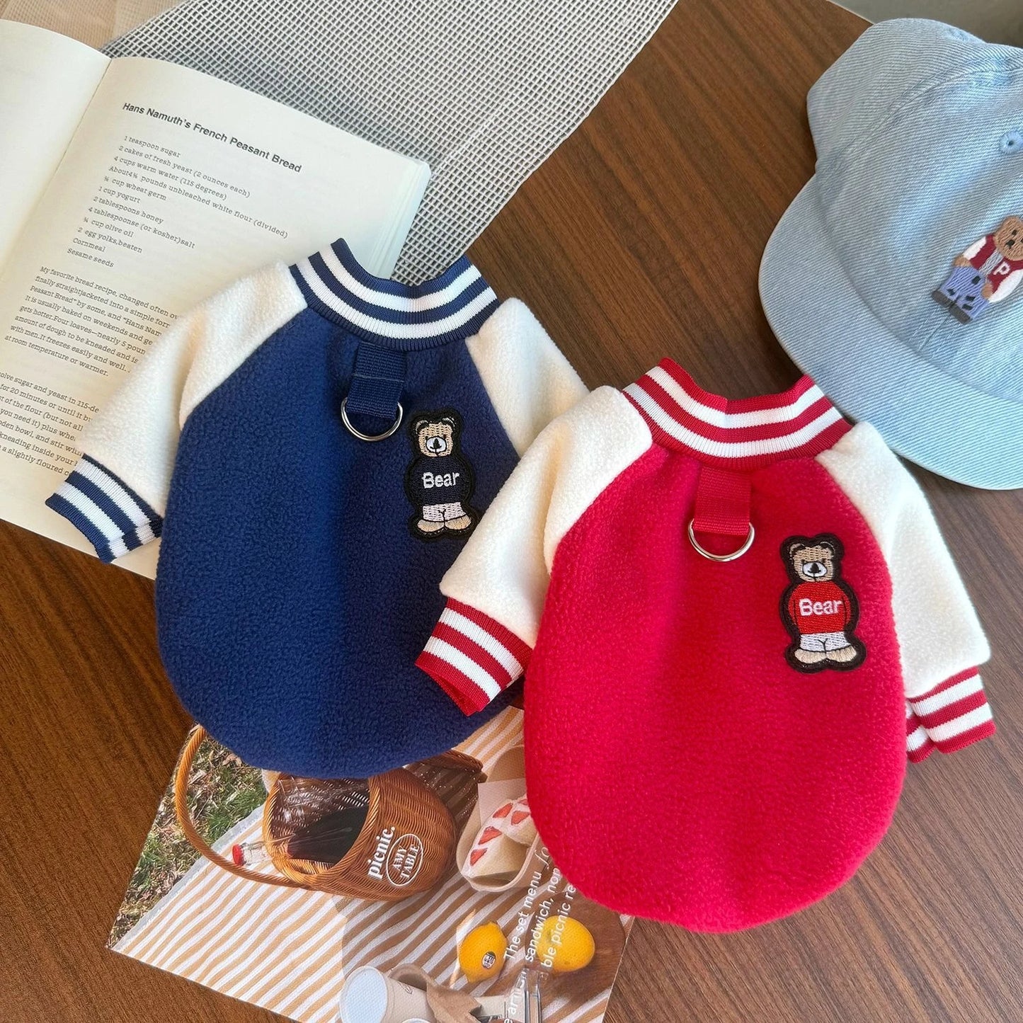 Veste de baseball pour petits et moyens chiens et chiots